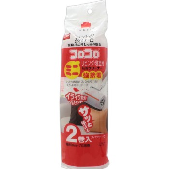 코로코로 스페어 테이프 미니 거실·침실용 강점착 2P 강점착 니토무즈