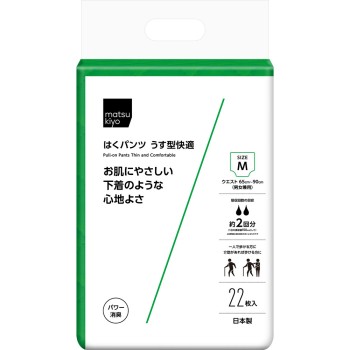 마츠키요 입는 팬츠 얇은형 쾌적 M 22매