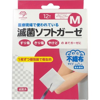 아메지스트 멸균 소프트 거즈 M 12매 다이이