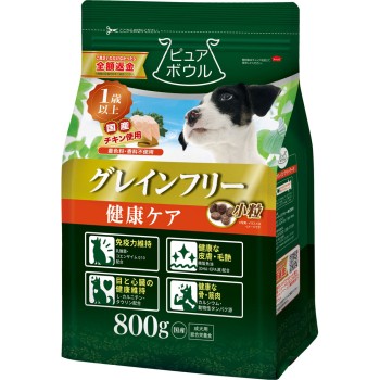 퓨어보울 그레인 프리 1세 이상 성견용 800g 펫라이브러리