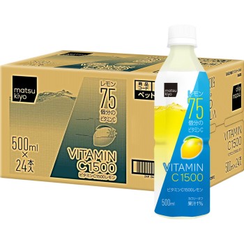 matsukiyo 비타민C1500 레몬 케이스 500ml×24