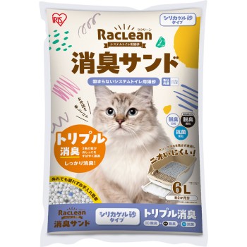 시스템 화장실용 고양이 모래 소취 샌드 실리카겔 모래 S-SSG6 아이리스 오야마