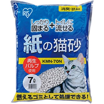 종이 고양이 모래 KMN-70N 7L 아이리스 오야마