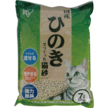 히노키로 만든 고양이 모래 1봉지 아이리스오야마