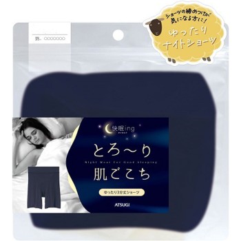 쾌면ing 매끄러운 쇼츠 3분 길이 M 나이트 네이비 아츠기