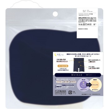 쾌면ing 매끄러운 쇼츠 3분 길이 M 나이트 네이비 아츠기