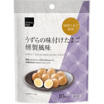 matsukiyo 국산 메추리알 양념 달걀 훈제 풍미 10개