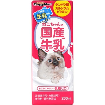 캐티맨 고양이전용 국산우유 200ml 토아코머스