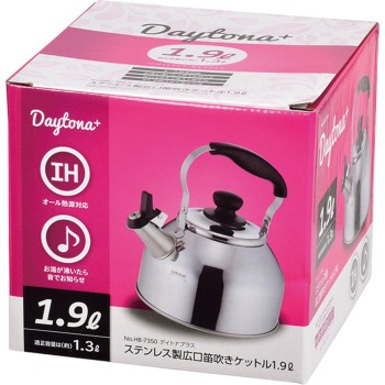 스테인리스 제품 광구 호루라기 주전자 1.9L