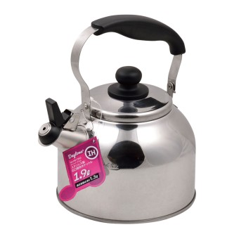 스테인리스 제품 광구 호루라기 주전자 1.9L