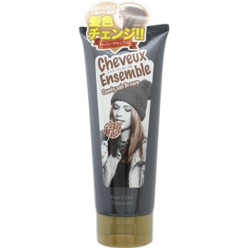 슈부 앙상블 헤어 컬러 페이스트 트리트먼트 캔디 애시 브라운 200g