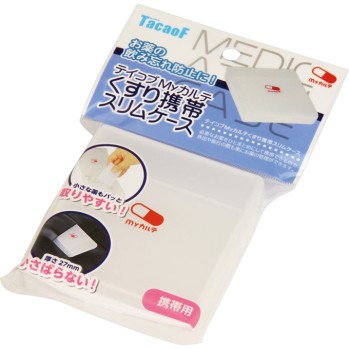 테이코브 My카르테 약 휴대 슬림 케이스 화이트 화이트 코와 제작소