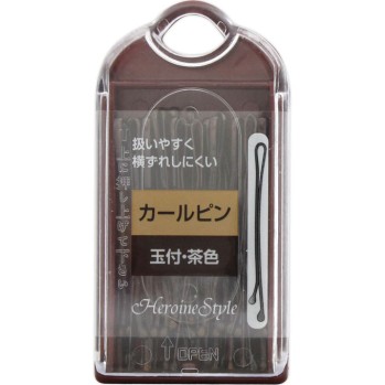 컬 핀 구슬부착 브라운 B216 히어로