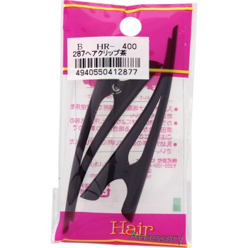 B287 갈색 헤어 클립 히어로