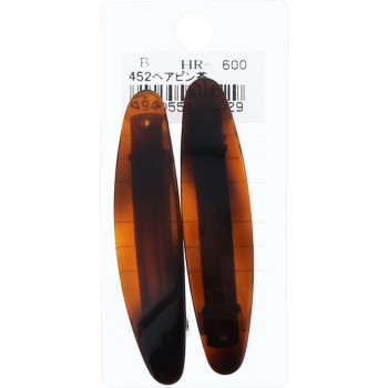 헤어 핀 2P 브라운 A 히어로