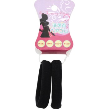 씻을 수 있는 헤어고무 L 검정 J535 히어로