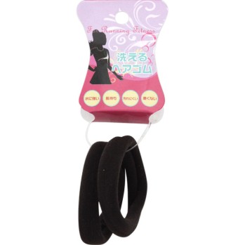 씻을 수 있는 헤어고무 L 갈색 J536 히어로