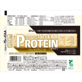1본만족바 프로테인화이트 39g 아사히그룹식품주식회사
