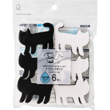 네코피카 멜라민 주방 스펀지 6개입 코쿠보공업소