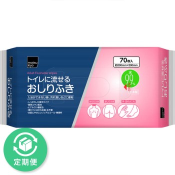 마츠키요 화장실에 흘려보낼 수 있는 물티슈 70매