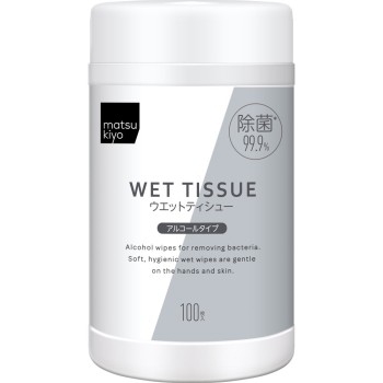 마츠키요 제균 웨트티슈 알코올 100매 보틀