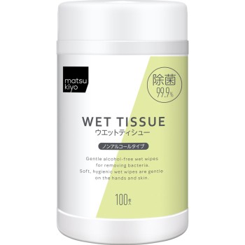 마츠키요 살균 웨트 티슈 논알코올 100매 보틀