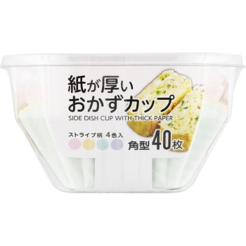 두꺼운 반찬컵 각형 40매 알파믹