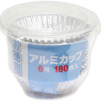 실속용 알루미늄 컵 6호 180매