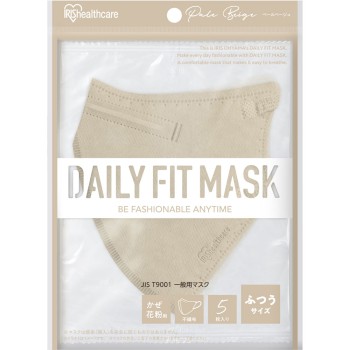 DAIRYFITMASK 입체 보통 페일베이지 5매 아이리스오야마