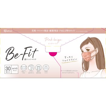미피트 마스크 보통 핑크베이지 30매 아이리스오야마
