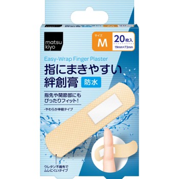 마츠키요 손가락에 감기 쉬운 반창고 방수 타입 M사이즈 20매