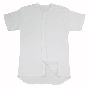 플러스 하트 원터치 속옷 전면 개방 남성 반팔 M 오사키 위생재료