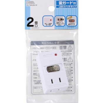 2구 탭 뇌 LED 스위치 PB HS-TMK2B2-W 옴전기