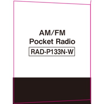 OHM 포켓 라디오 화이트 RAD-P133-W 옴전기