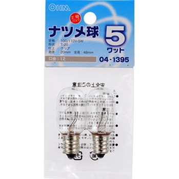 나츠메구 E12/5W 클리어 LB-T0205-C 옴전기