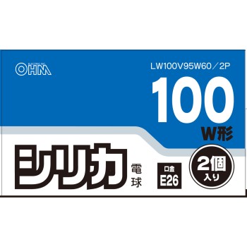 OHM 실리카전구 100W형 2P LW100V95W2PA 옴전기