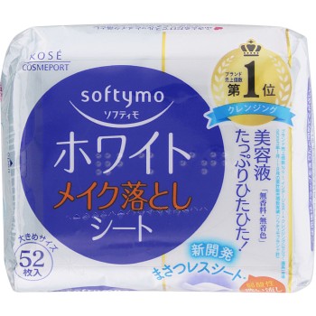 소프티모 메이크업 클렌저시트(화이트) 리필 52매 KOSE 코세 코스메포트