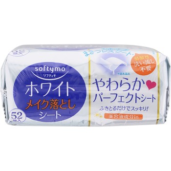소프티모 메이크업 클렌저시트(화이트) 리필 52매 KOSE 코세 코스메포트