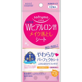 소프티모 메이크업지우기시트(히알루론산) 12매 코세 코스메포트