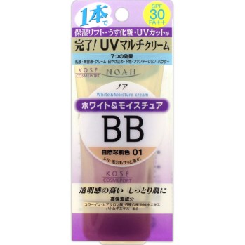 노아 화이트&모이스처 BB크림UV 01 자연스러운 피부색 50g 코세 코스메포트