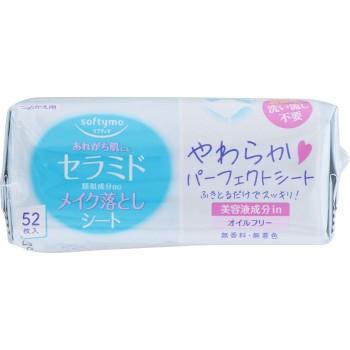 소프티모 메이크업 클렌저시트 세라마이드 리필 52매 KOSE 코세 코스메포트
