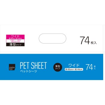 마츠키요 펫 시트 얇은 타입 와이드 W 74매