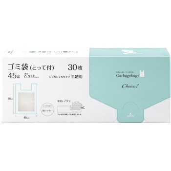 초이스 쓰레기봉투 손잡이 달린 45L 반투명 30P 오르디