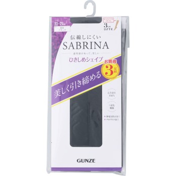 사브리나 3족세트 숏 착압 스타킹 블랙 S-L 군제