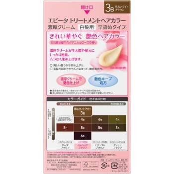 에비타 트리트먼트 헤어컬러 3B 45g+45g 가네보