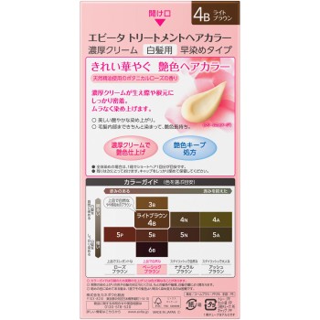 에비타 트리트먼트 헤어 컬러 4B 45g+45g