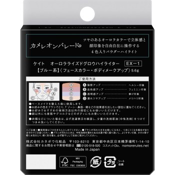 케이트 오로라라이즈드글로우하이라이터 EX1 5.6g 가네보