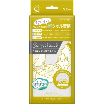 우후토스우요타올 탄탄한 100매 코튼라보