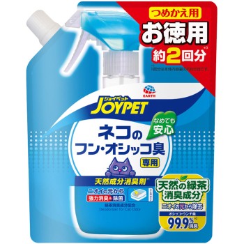 JOYPET 천연 성분 소취제 고양이 변·소변 냄새 전용 실속용 450ml