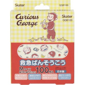 스케이터 구급 반창고 호기심쟁이 조지 M사이즈 100매입 스케이터 주식회사
